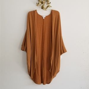 NWT BOUND Tan Large Batwing Cardigan